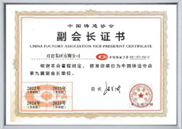 Vice President Unit of China Foundry Association